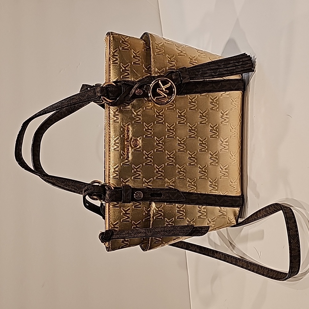 Michael Kors crossbody handbag Gold with brown